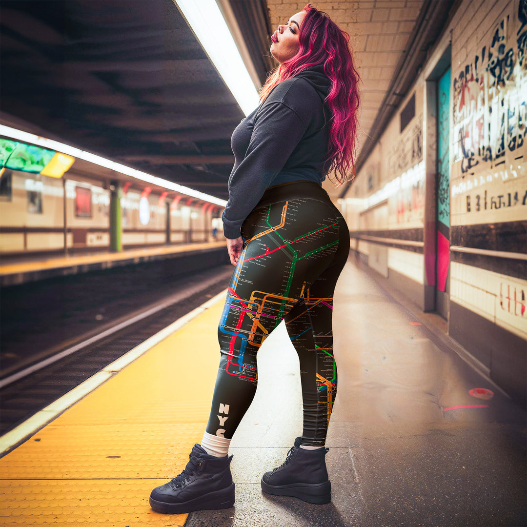 NYC Metro Noir Curvy-Fit Leggings