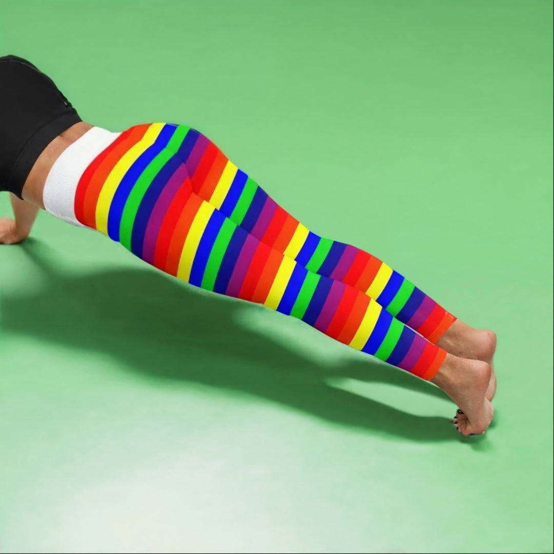 Rainbow Horizon Yoga Leggings