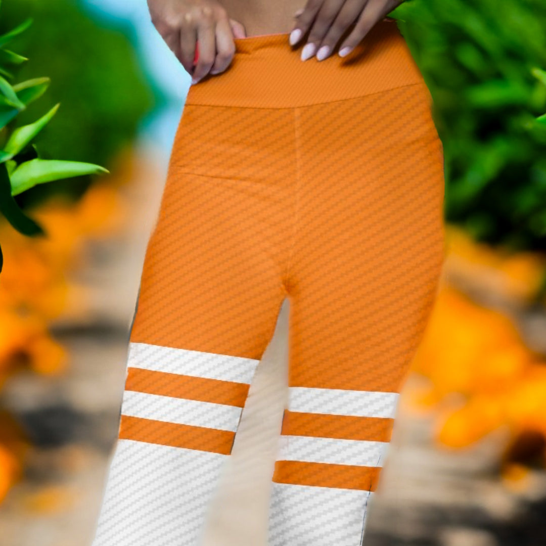 Tangerine Highline Yoga Leggings
