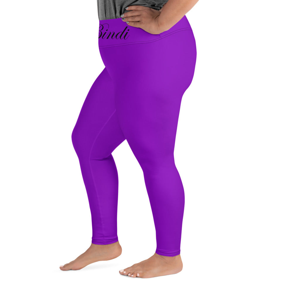 Stoic Purple Curvy-Fit Leggings