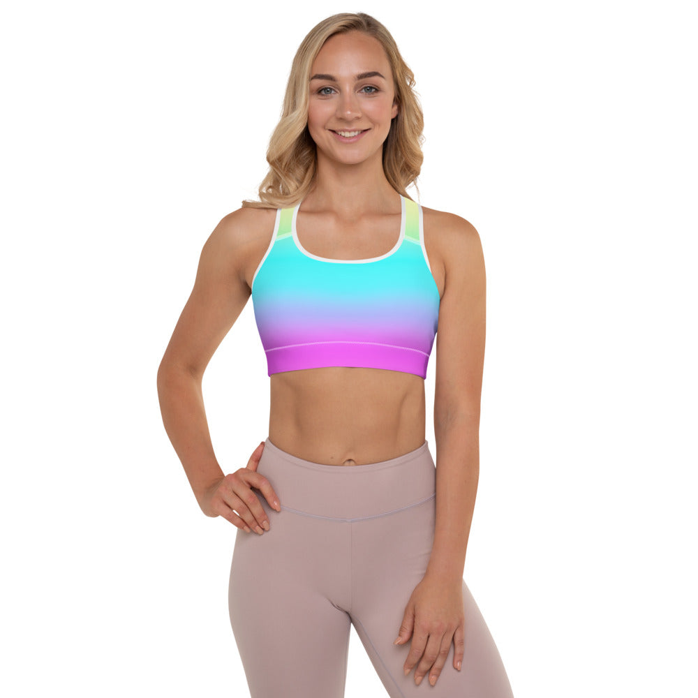 Tropical Punch Racer Sports Bra