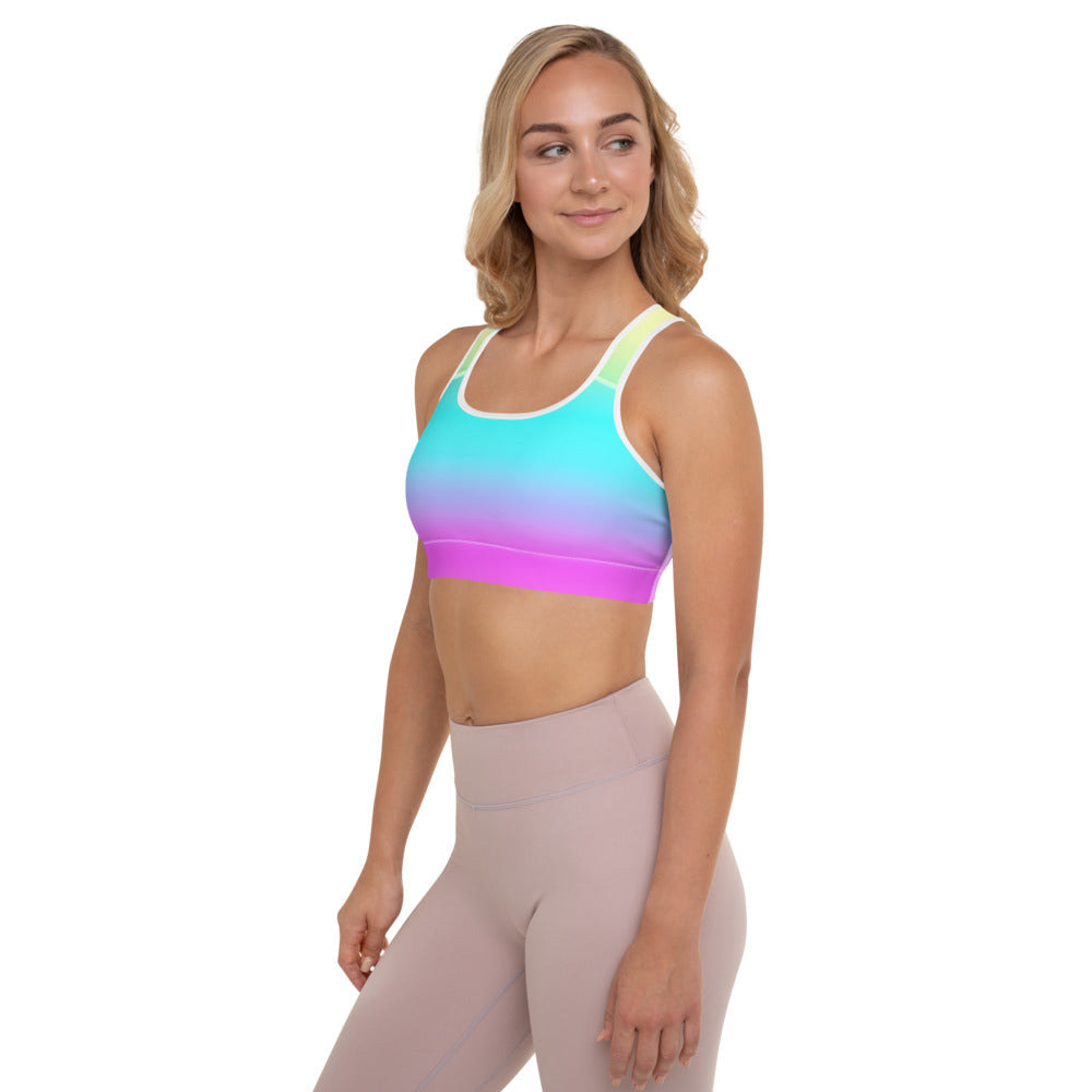 Tropical Punch Racer Sports Bra