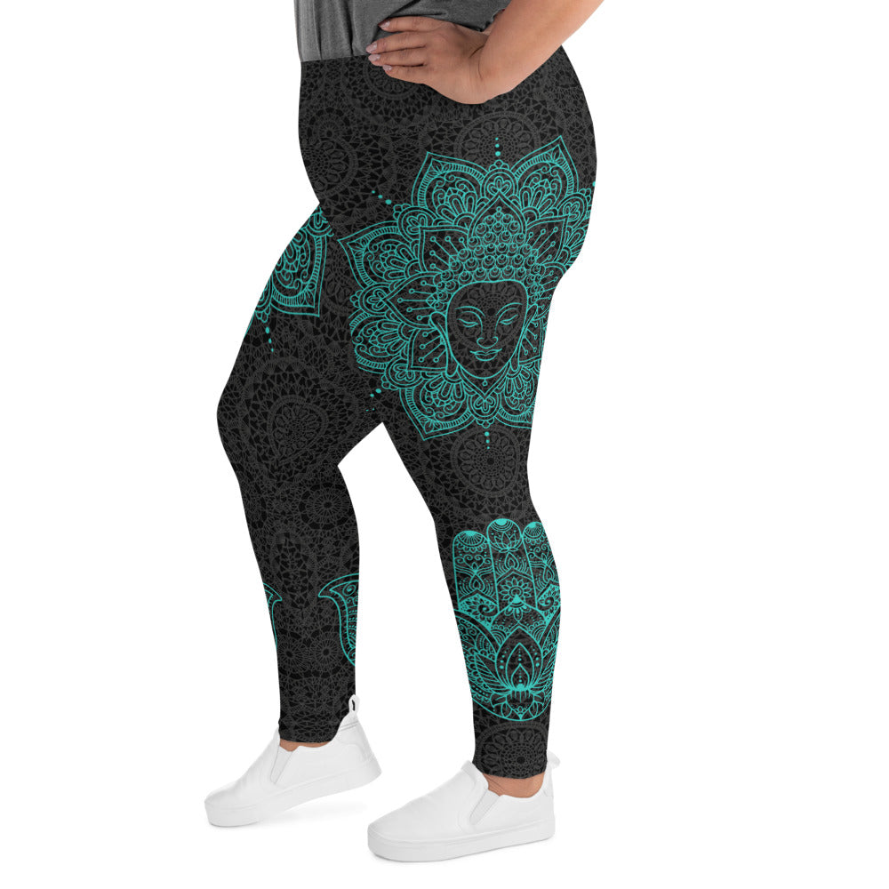 Face of the Buddha Curvy-Fit Leggings