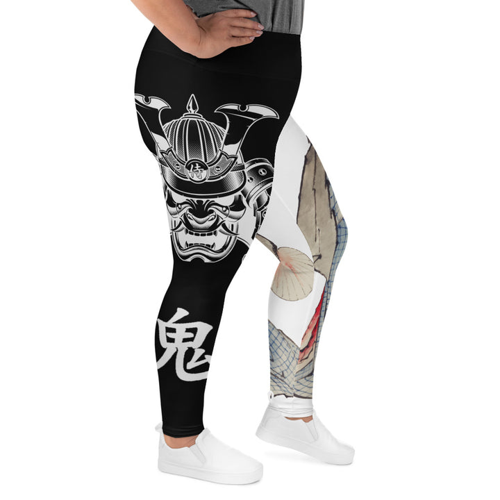 Geisha vs Oni Curvy-Fit Leggings
