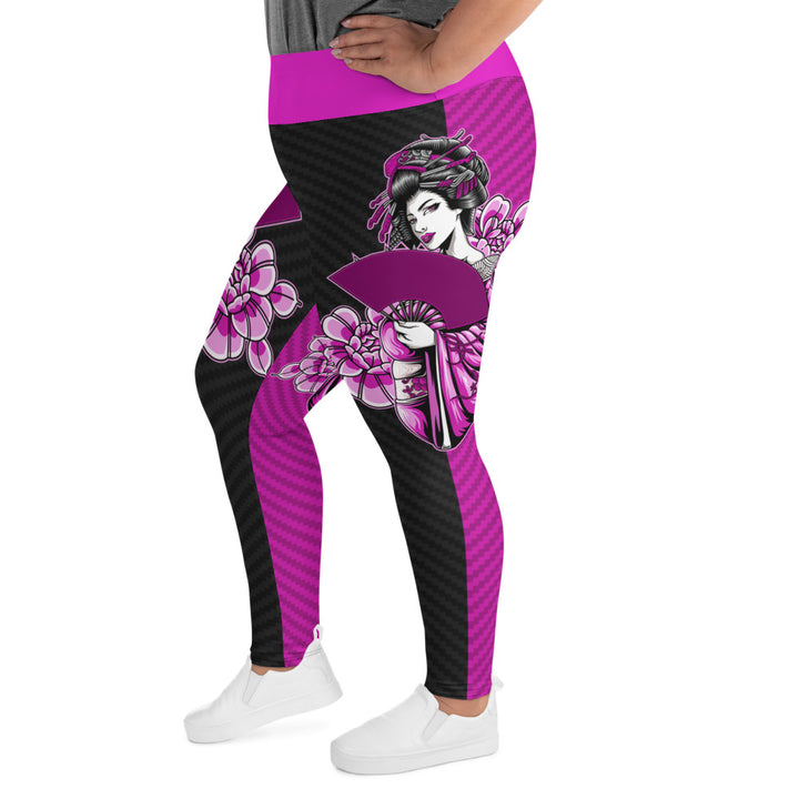 Lilac Geisha Curvy-Fit Leggings