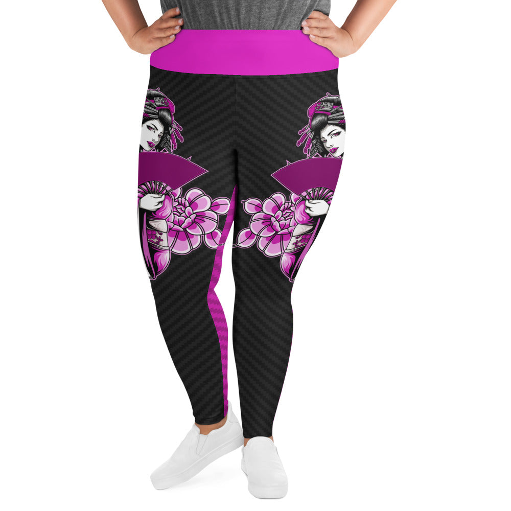 Lilac Geisha Curvy-Fit Leggings