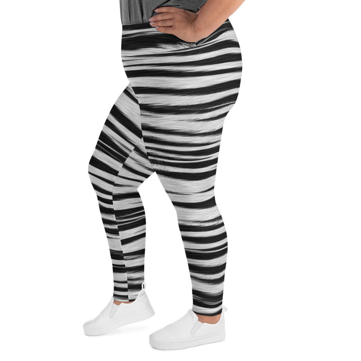 Zebra Print Curvy-Fit Leggings