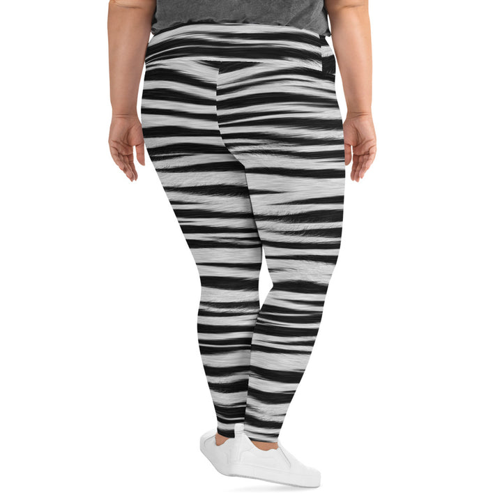 Zebra Print Curvy-Fit Leggings