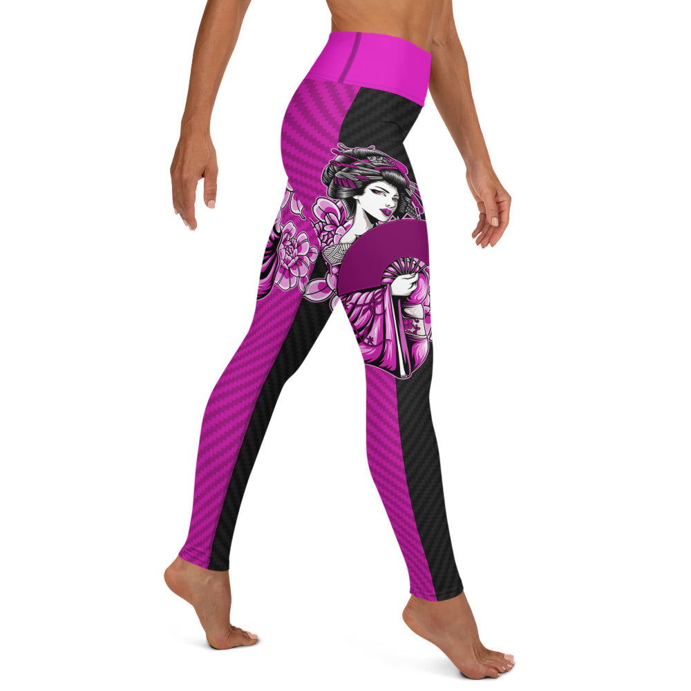 Lilac Geisha Yoga Leggings