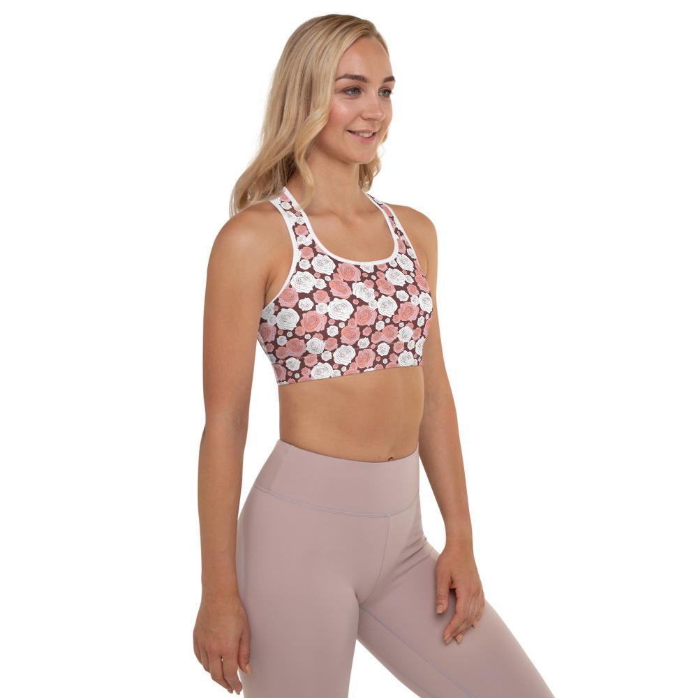 Etched Rose Sports Bra