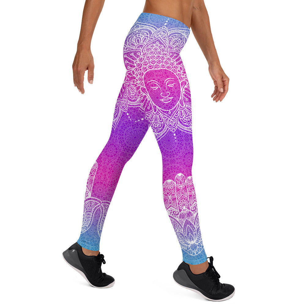 Passion Fruit Face of the Buddha Leggings