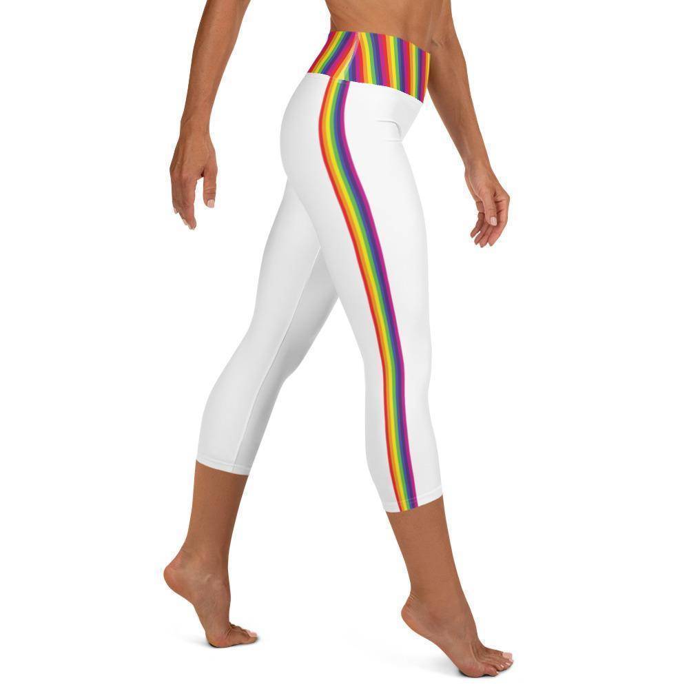 Rainbow Sidewinder Yoga Capris
