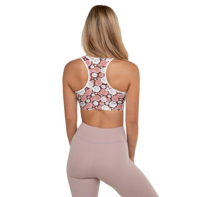 Etched Rose Sports Bra