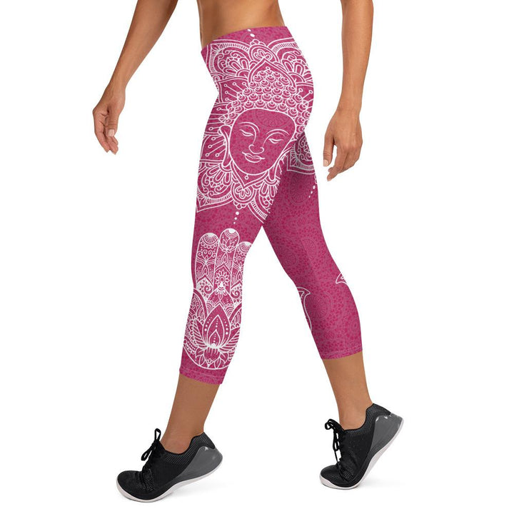 Hot Pink Face of the Buddha Capris