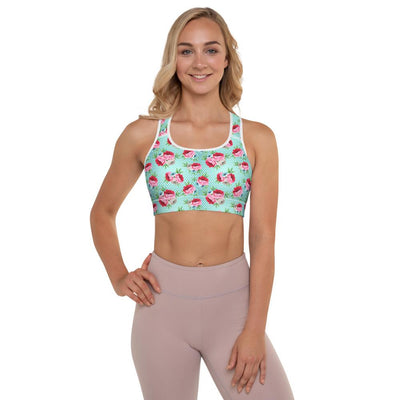 Dotted Rose Sports Bra