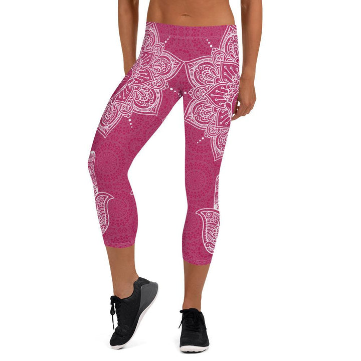 Hot Pink Face of the Buddha Capris